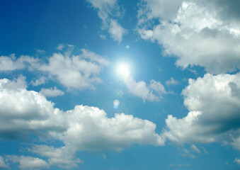 Obraz premium Cloudy sky background