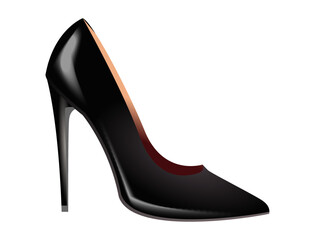 illustration of high heel shoe 

isolated

