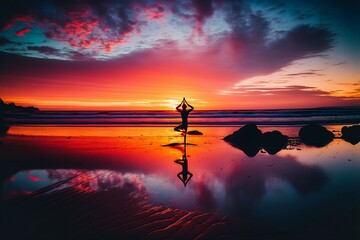 Dawn Yoga on the Beach: Energizing and Focusing Practice