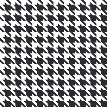 Houndstooth Seamless pattern, black and white can be used in decorative designs. fashion clothes bedding set Curtains, tablecloths, notebooks
