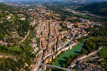 Fossombrone in Italy with Drone | Luftbilder vom Dorf Fossombrone in Italien