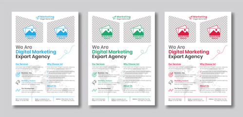 Marketing Corporate Business Flyer Template in Design