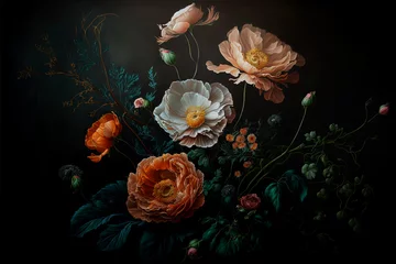 Fototapeten Fine art still life of flowers © Francesco