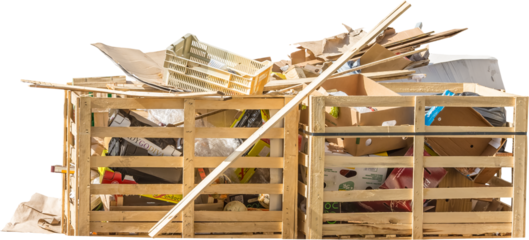 Isolated PNG cutout of trash on a transparent background, ideal for photobashing, matte-painting, concept art
