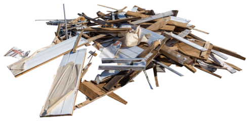Isolated PNG cutout of trash on a transparent background, ideal for photobashing, matte-painting, concept art
