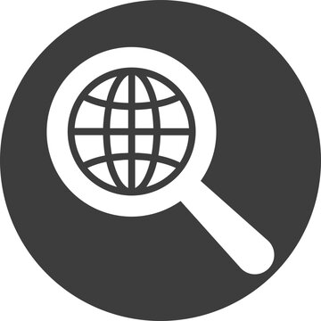 Global search, globe  Vector Icon which can easily modify or edit

