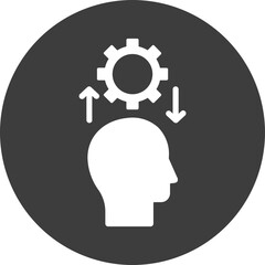 Cog, head  Vector Icon which can easily modify or edit

