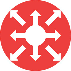  Allocation, arrows  Vector Icon which can easily modify or edit

