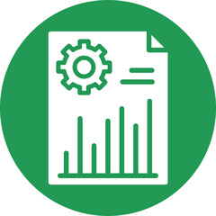 Data analysis, finance report Vector Icon which can easily modify or edit
