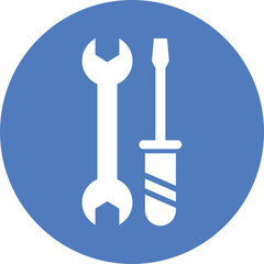 Maintenance, screwdriver Vector Icon Fully Editable

