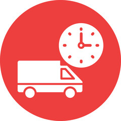 Delivery, delivery time Vector Icon which can easily modify or edit

