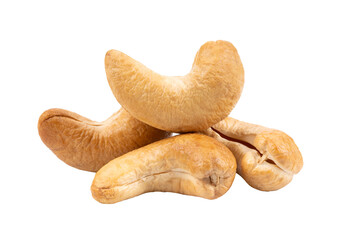 Cashew nuts isolated on transparent png