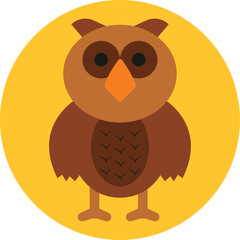 Owl animal Vector Icon

