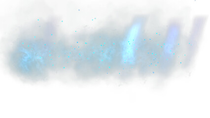 Northern Lights Isolated Imitation, Blue Mist with Bokeh Sequins, Element for Magical Design, Blend Mode. © Татьяна Антоненко