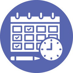 Agenda, calendar Vector Icon which can easily modify or edit

