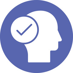 Active position, head Vector Icon which can easily modify or edit

