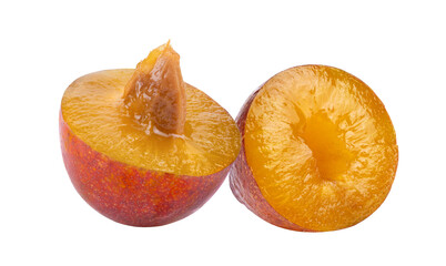 prune or plum isolated on transparent png