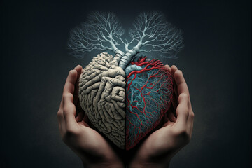 A heart is a mediator between the brain and the hands