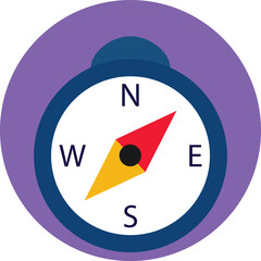 Compass Navigation Vector Icon