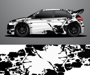car wrap vector designs with abstract grunge background for vehicle branding