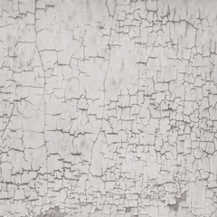 Close-up of the texture of gray peeling plaster. An old plastered wall