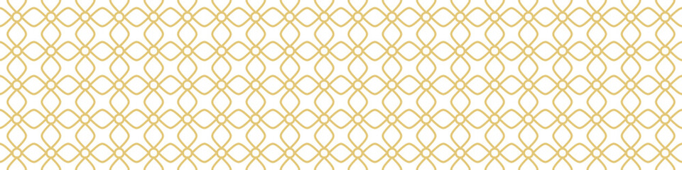 Fototapeta premium Seamless gold pattern on a white background. Golden weave. Illustration for backgrounds, banners, advertising and creative design