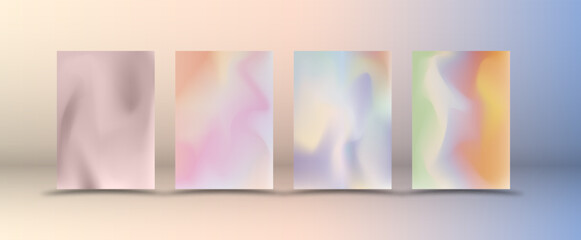 Gradient abstract background. Creative design for book covers, magazines, notebooks, albums, posters, booklets and posters. A set of templates for design and creative ideas.