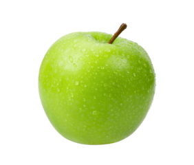  green apple isolated on transparent png