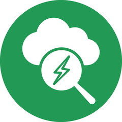 Analytic services, cloud Vector Icon

