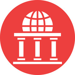 Building, court Vector Icon

