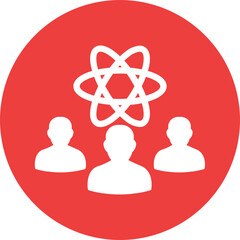 Atom, head Vector Icon

