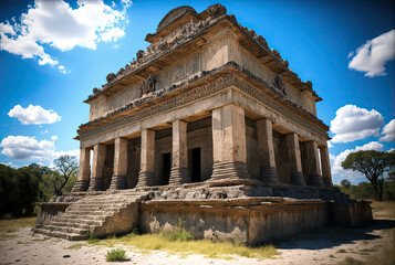 Fototapeta premium ruins of the temple, generated by ai