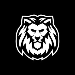 Lion King Head Mascot Sports Logo Design Templates