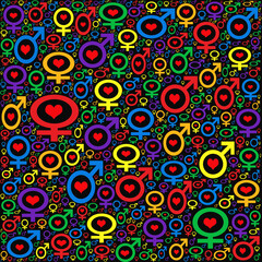 Fototapeta premium abstract LGBT coloured pattern