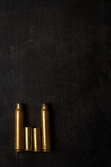 Fototapeta na wymiar Empty bullet cartridges