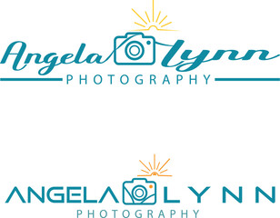 Logo template photography studio, photographer, photo. Company, brand, branding, corporate, identity, logotype. Clean and modern style