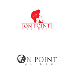 Obraz premium Simple Modern Business Consulting On Point Logo Design Idea