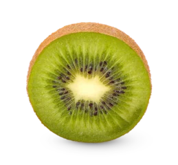 Fotobehang Vruchten Fresh sliced kiwi fruit isolated on transparent background (.PNG)  © sathit