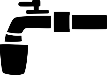 illustration of a faucet