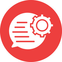 Cog, feedback form Vector Icon

