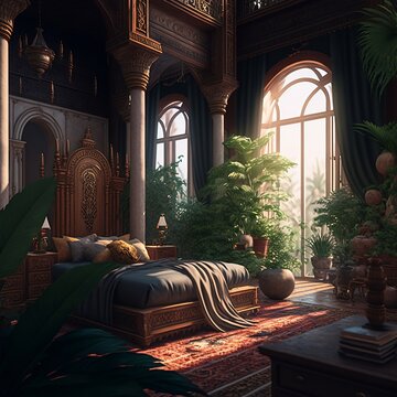 Palace integrated with nature.
