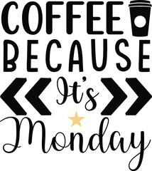 COFFEE BECAUSE IT'S MONDAY