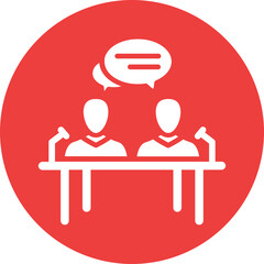 Conference, discussion Vector Icon

