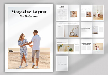 Minimal Magazine Layout