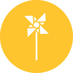 Pinwheel Vector Icon

