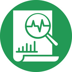 Analysis, analysis of projects Vector Icon

