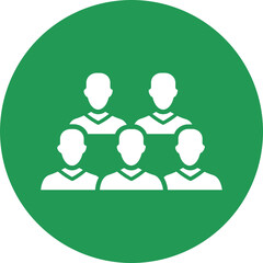 Audience, employees Vector Icon

