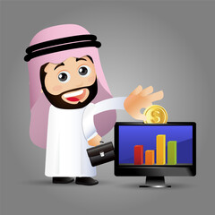 People Set - Arab  - Set of business people