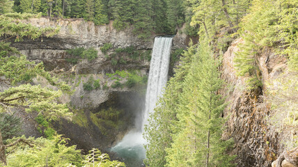 View on Brandywine falls during summer in Brandywine Falls Provincial Park, British Columbia, Canada