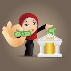 People Set - Arab  - Set of business people